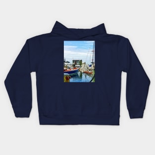 Newport RI - Folded Sails Kids Hoodie